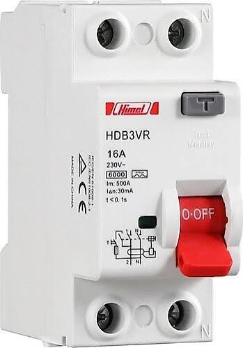 HDB3VR225TC 2X25A 300 Ma Kaçak Akım Koruma Rolesi